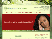 Tablet Screenshot of hopeandwellness.com